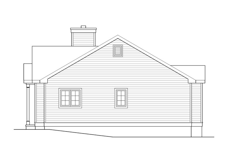 Dream House Plan - Exterior - Other Elevation for Cottage House Plan #22-634 - 2 bed, 2 bath