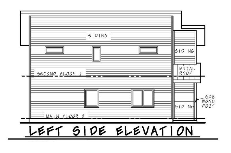Home Plan - Exterior - Other Elevation for Contemporary House Plan #20-2641 - 3 bed, 2.5 bath