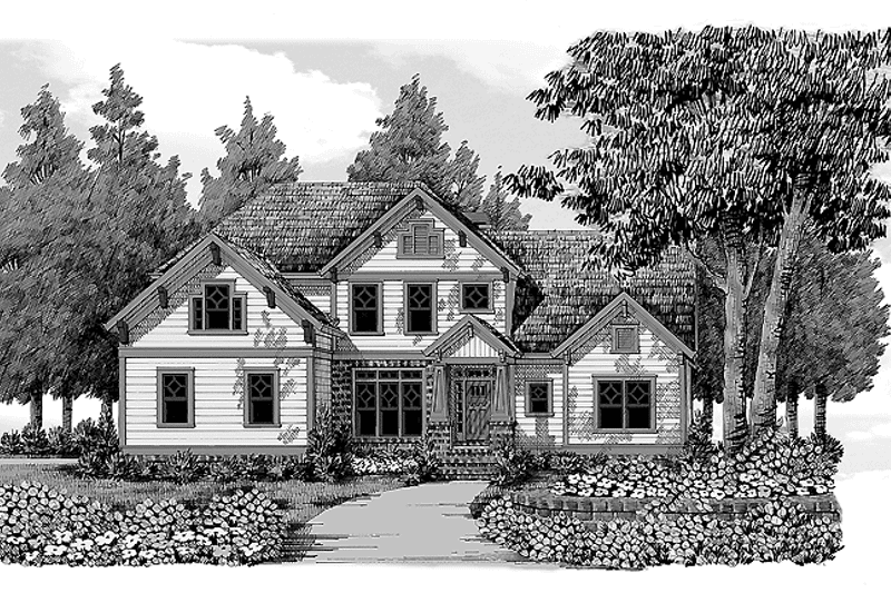 Dream House Plan - Exterior - Front Elevation 3 for Craftsman House Plan #927-336 - 4 bed, 4 bath