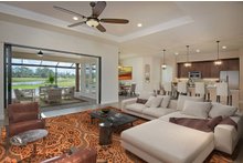 Architectural House Design - Mediterranean Interior - Family Room Plan #938-90