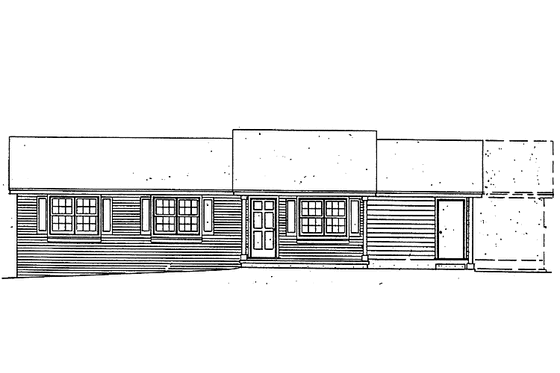 Exterior - Front Elevation 3 for Contemporary House Plan #30-247 - 3 bed, 2 bath