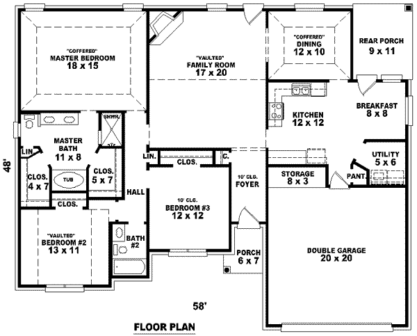 Traditional Floor Plan - Main Floor Plan #81-924