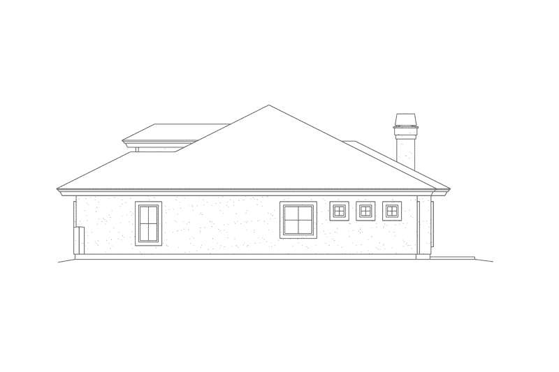 House Blueprint - Exterior - Other Elevation 1 House Plan #57-598 - 2 bed, 2 bath