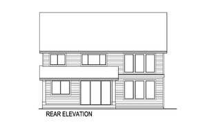 Exterior - Rear Elevation for Farmhouse House Plan #569-56 - 5 bed, 3 bath