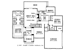 Floor Plan - Main Floor for Traditional House Plan #929-364 - 4 bed, 3 bath