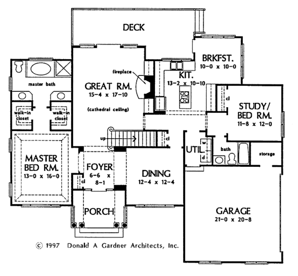 Dream House Plan - Traditional Floor Plan - Main Floor Plan #929-364