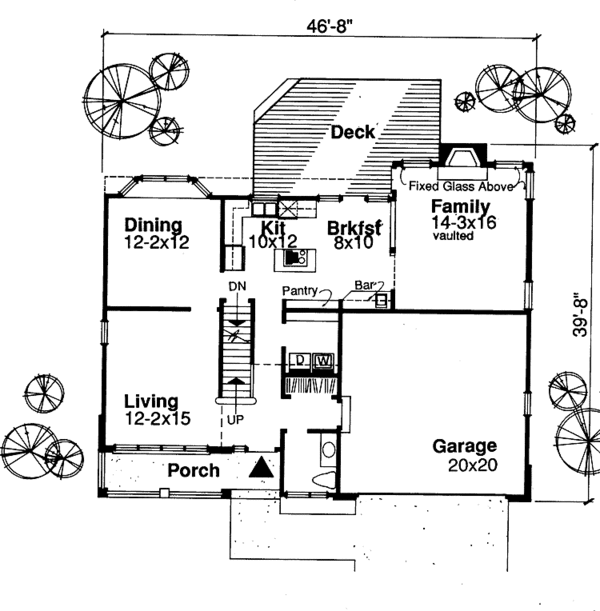 Home Plan - Country Floor Plan - Main Floor Plan #320-549