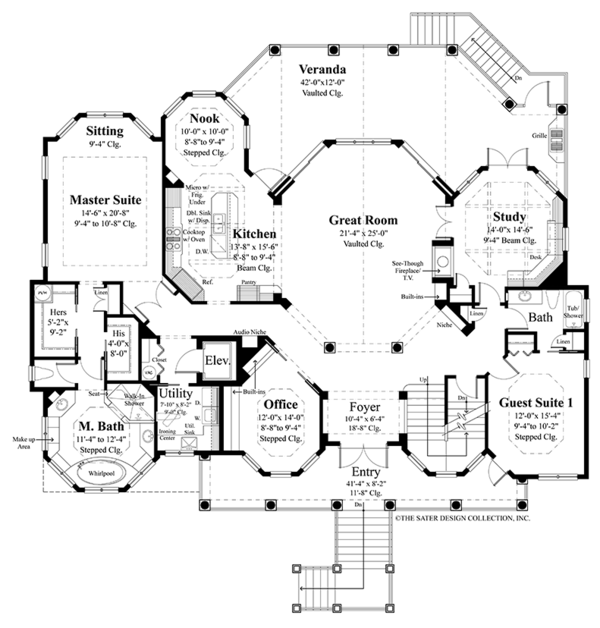 Dream House Plan - Country Floor Plan - Main Floor Plan #930-472