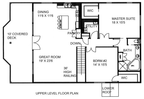 Country Floor Plan - Main Floor Plan #117-881