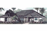 Mediterranean Style House Plan - 4 Beds 3 Baths 3021 Sq/Ft Plan #17-3049 