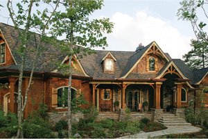 Dream House Plan - Craftsman Exterior - Front Elevation Plan #54-364