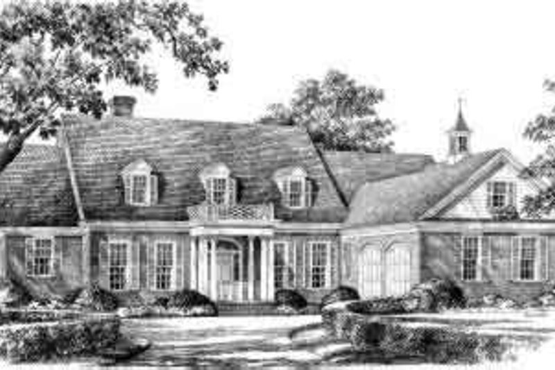 House Blueprint - Southern Exterior - Front Elevation Plan #137-231