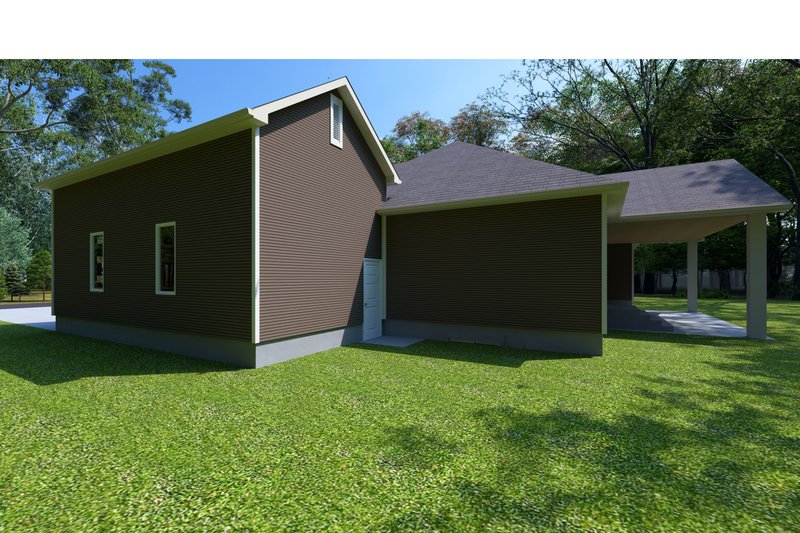 Dream House Plan - Exterior - Other Elevation for Traditional House Plan #1111-12 - 4 bed, 2.5 bath