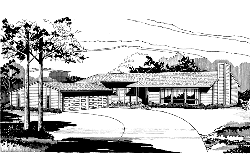 Home Plan - Contemporary Exterior - Front Elevation Plan #320-793