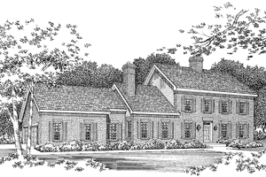 Colonial Exterior - Front Elevation Plan #72-799