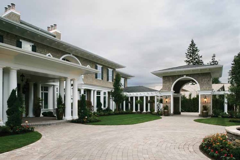 Architectural House Design - Exterior - Front Elevation 8 for Prairie House Plan #132-354 - 4 bed, 6 bath