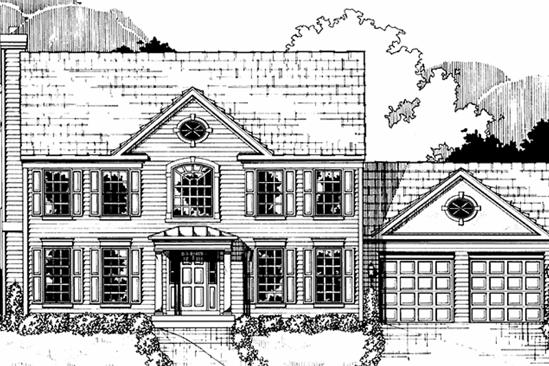 House Blueprint - Classical Exterior - Front Elevation Plan #953-6