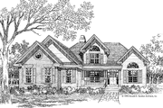 Country Style House Plan - 4 Beds 3 Baths 2130 Sq/Ft Plan #929-148 Exterior 