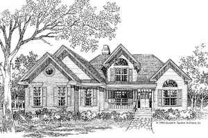 Exterior - Front Elevation 3 for Country House Plan #929-148 - 4 bed, 3 bath