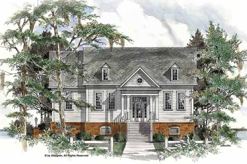 Architectural House Design - Traditional Exterior - Front Elevation Plan #54-319