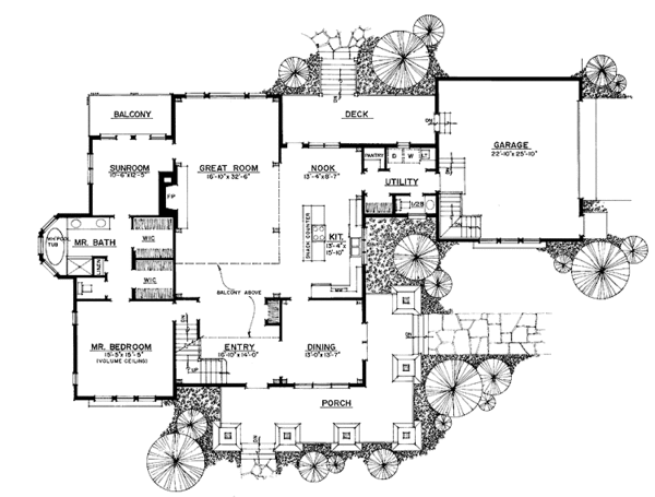 Home Plan - Craftsman Floor Plan - Main Floor Plan #1016-45