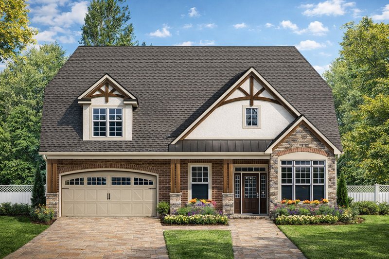 Dream House Plan - Exterior - Front Elevation 2 for Cottage House Plan #1053-102 - 4 bed, 3 bath