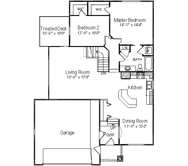 Traditional Style House Plan - 2 Beds 1 Baths 1320 Sq/Ft Plan #49-167 ...