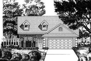 Traditional Exterior - Front Elevation Plan #62-103