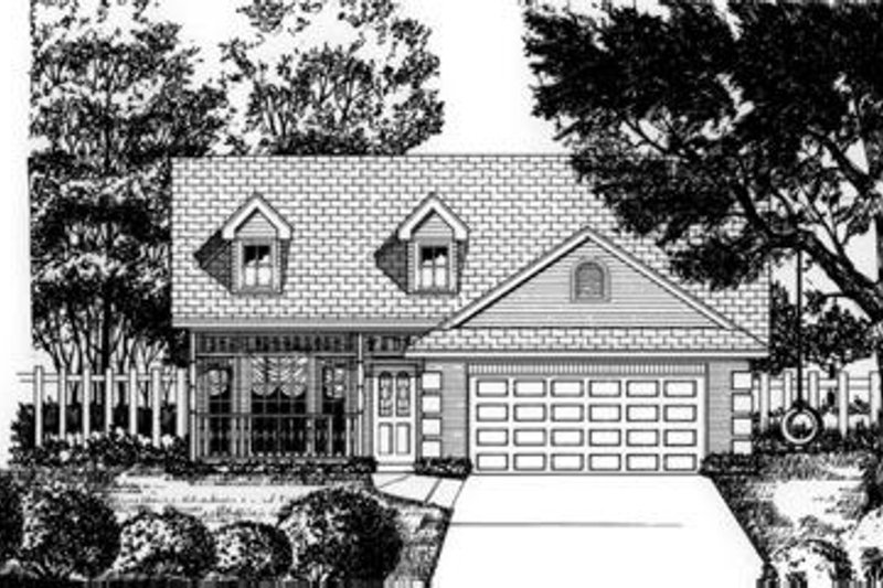 Traditional Style House Plan - 3 Beds 2 Baths 1710 Sq/Ft Plan #62-103