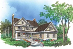 Country Exterior - Front Elevation Plan #929-424
