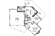 Contemporary Style House Plan - 3 Beds 2.5 Baths 1635 Sq/Ft Plan #60-691 