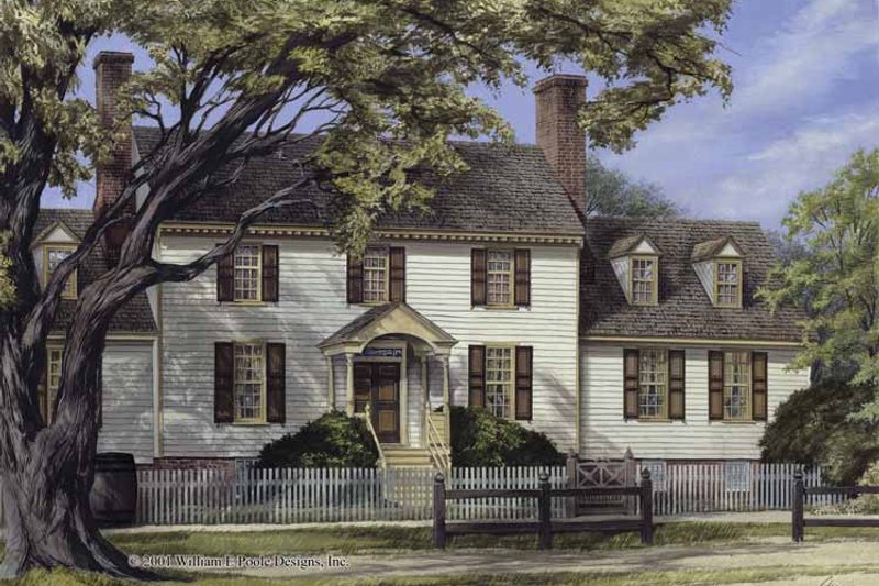 Dream House Plan - Colonial Exterior - Front Elevation Plan #137-345