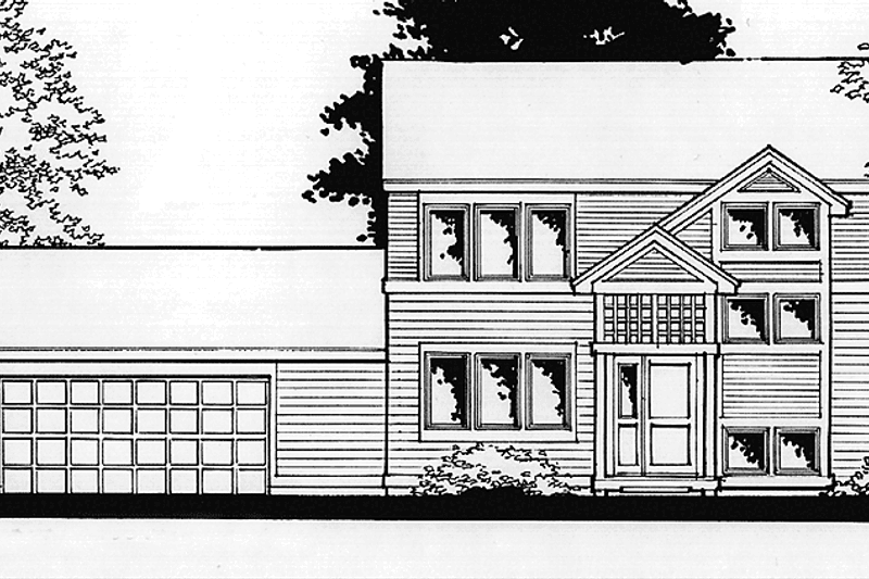 Architectural House Design - Traditional Exterior - Front Elevation Plan #320-1449