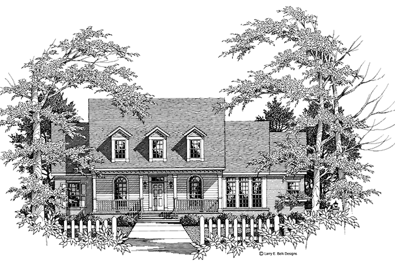 House Blueprint - Country Exterior - Front Elevation Plan #952-222