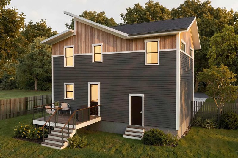 House Blueprint - Exterior - Other Elevation for Modern House Plan #79-376 - 4 bed, 2.5 bath