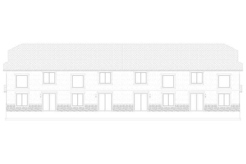 House Design - Exterior - Rear Elevation 1 for Craftsman House Plan #1060-313 - 3 bed, 2.5 bath
