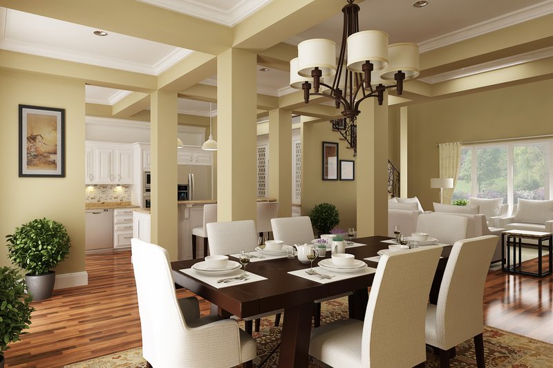 House Blueprint - Interior - Dining Room for Southern House Plan #45-600 - 3 bed, 2.5 bath