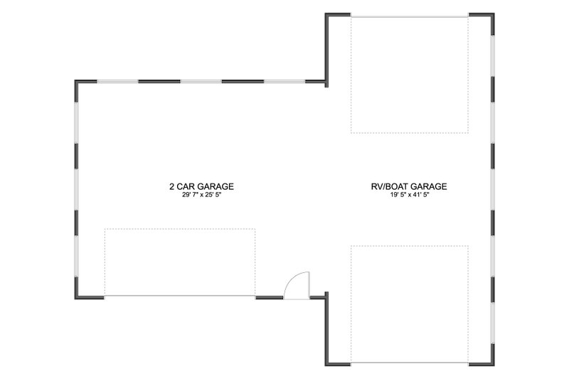 House Plan Design - Floor Plan - Main Floor for Modern House Plan #1060-233, 0 bath