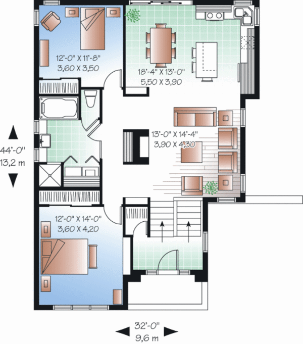 Architectural House Design - Modern Floor Plan - Main Floor Plan #23-2226