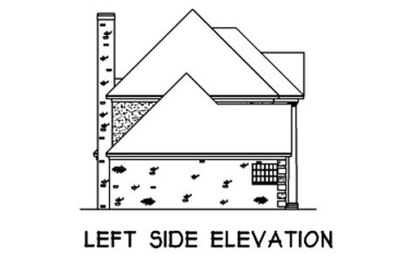 Exterior - Other Elevation for European House Plan #16-207 - 4 bed, 2.5 bath
