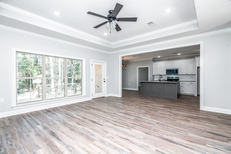 Architectural House Design - Interior - Family Room for Ranch House Plan #430-93 - 4 bed, 2 bath