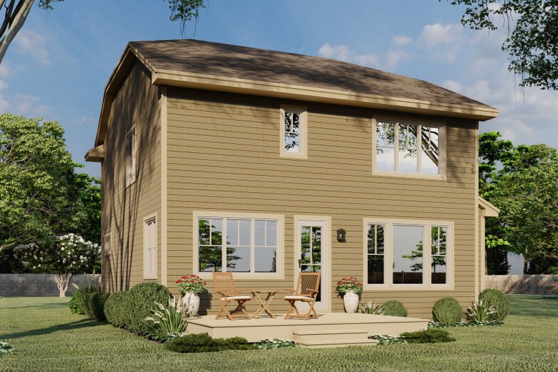 Dream House Plan - Exterior - Rear Elevation for Traditional House Plan #51-1190 - 4 bed, 2.5 bath