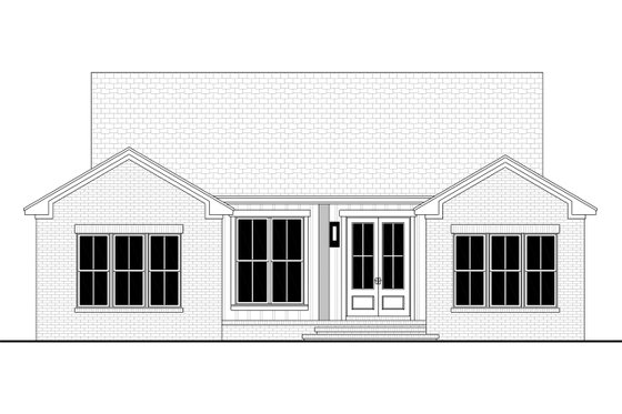 Exterior - Front Elevation 8 for Farmhouse House Plan #430-446 - 3 bed, 2 bath