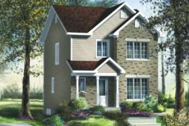 Home Plan - European Exterior - Front Elevation Plan #25-4024