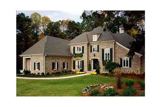 Exterior - Other Elevation for European House Plan #429-39 - 4 bed, 4.5 bath