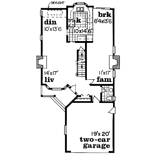 Traditional Floor Plan - Main Floor Plan #47-408