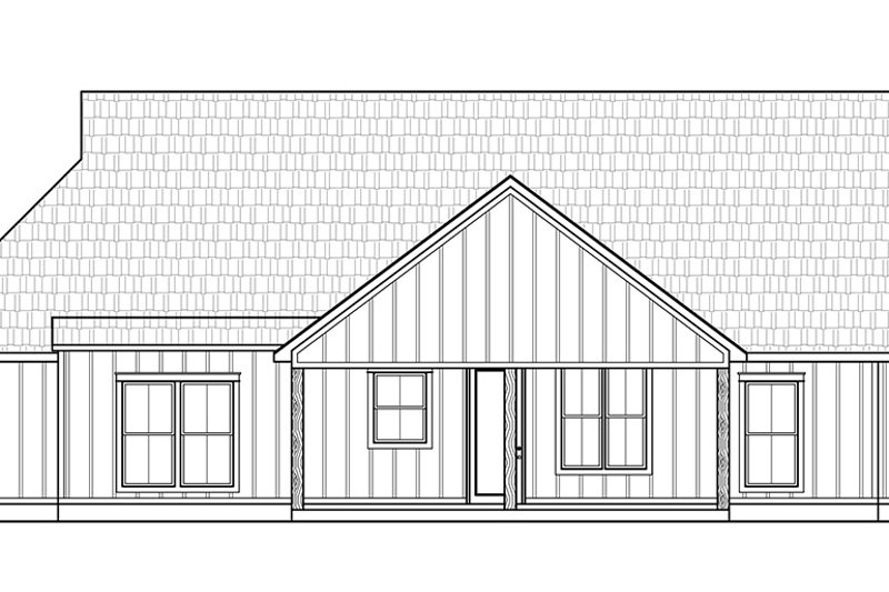House Plan Design - Exterior - Rear Elevation for Farmhouse House Plan #1074-45 - 3 bed, 2.5 bath