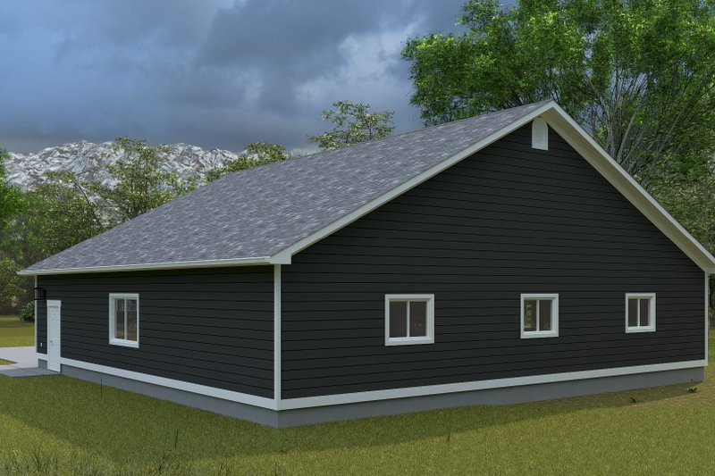 House Blueprint - Exterior - Rear Elevation for Traditional House Plan #1060-331, 0 bath