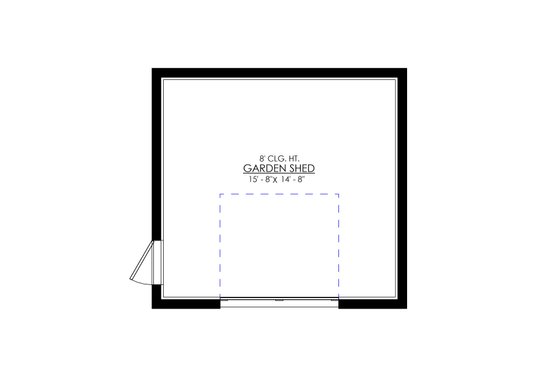 Floor Plan - Main Floor for Farmhouse House Plan #1114-43, 0 bath
