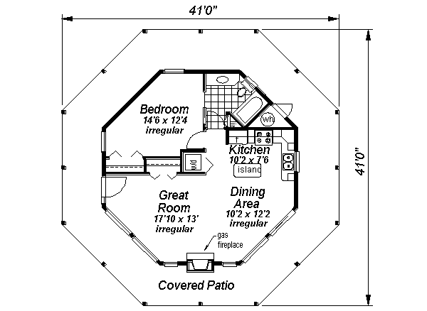 Contemporary Floor Plan - Main Floor Plan #18-1051